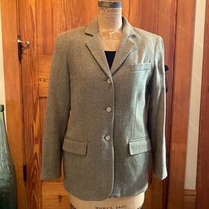 Brooks Brothers Green Wool Herringbone Blazer size 6 - 🔥 Perfect